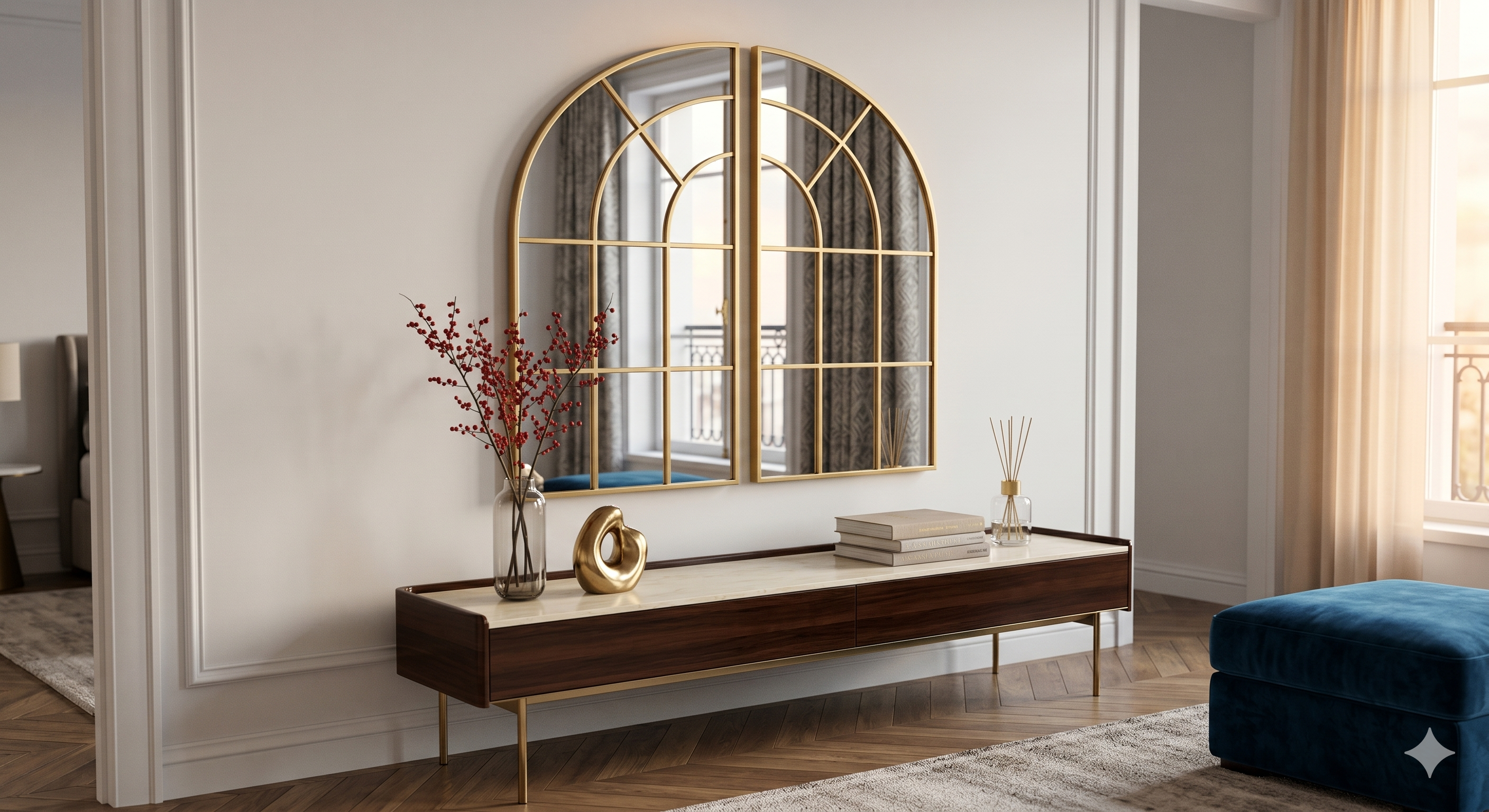 Miroir dore