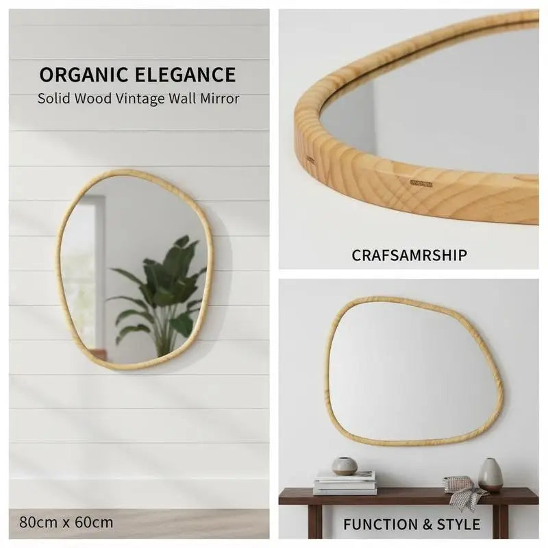Miroir organique irrégulier verre épais