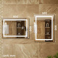 Miroir LED Auralum anti-buée