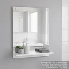 Miroir mural blanc finition épurée