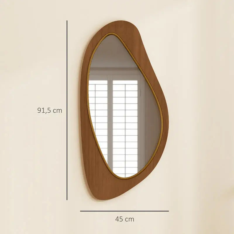 Miroir courbe naturel élégant