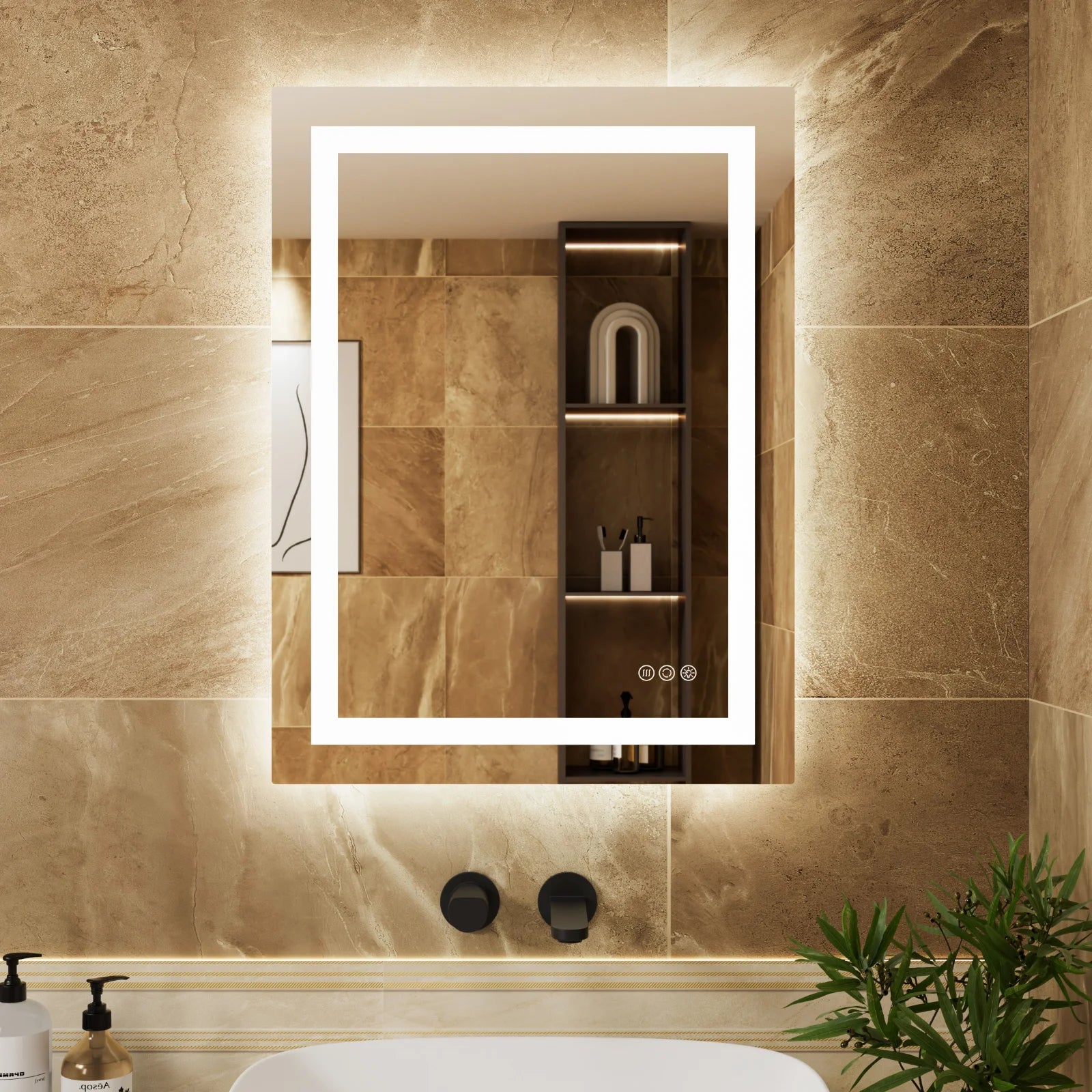 Miroir LED maquillage anti-buée