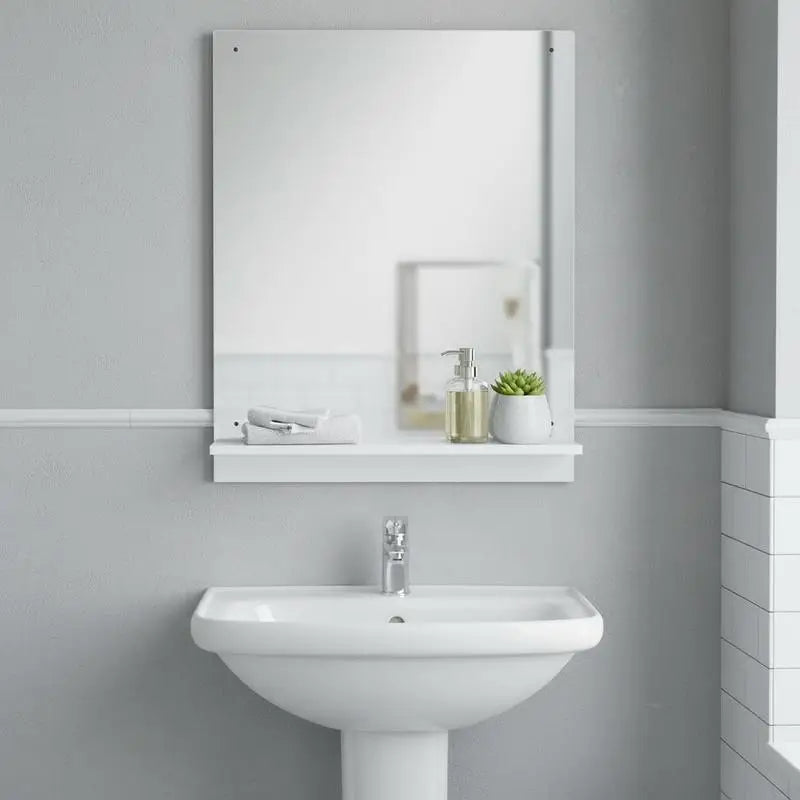 Miroir mural blanc finition épurée