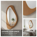 Miroir courbe naturel élégant