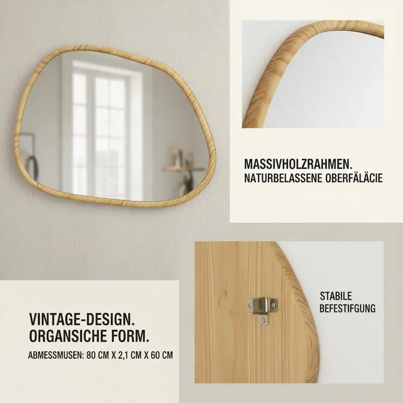 Miroir organique irrégulier verre épais