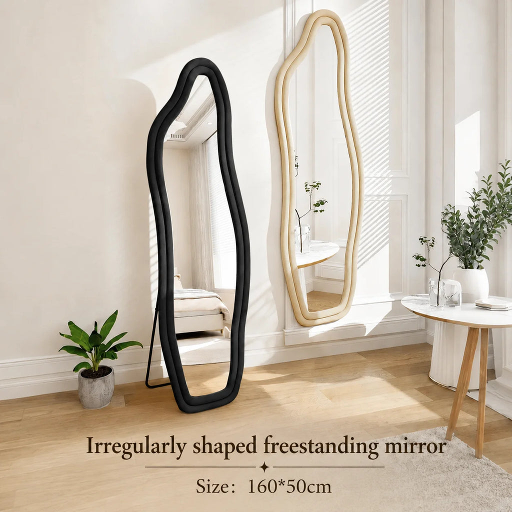 Miroir organique flanelle silhouette unique