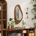 Miroir Mural Cadre Bois Flottant Irrégulier Organique