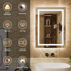 Miroir LED Auralum anti-buée