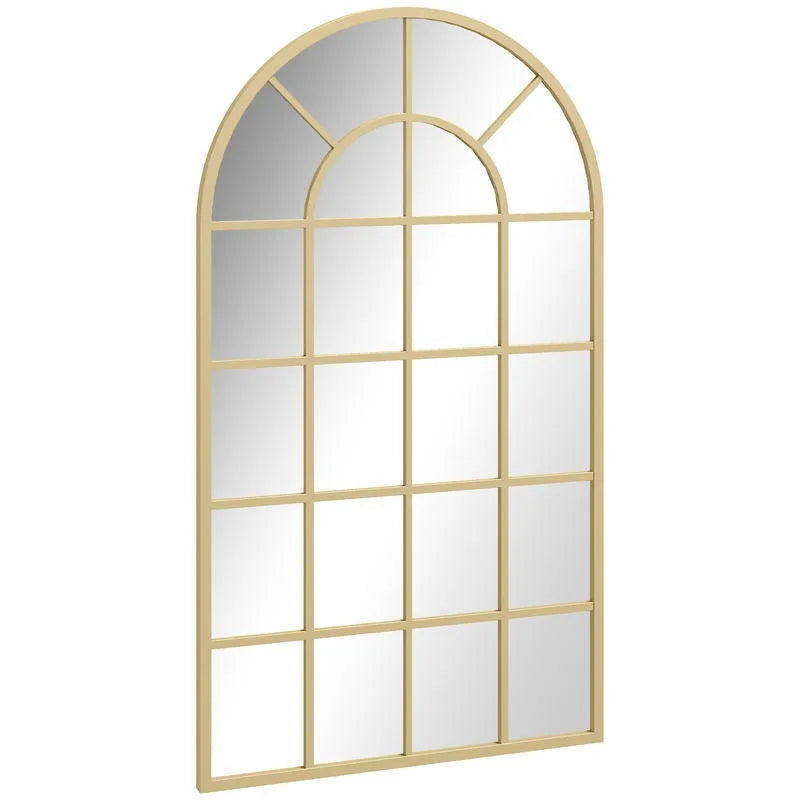 Miroir arche industriel doré