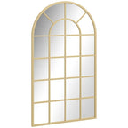 Miroir arche industriel doré