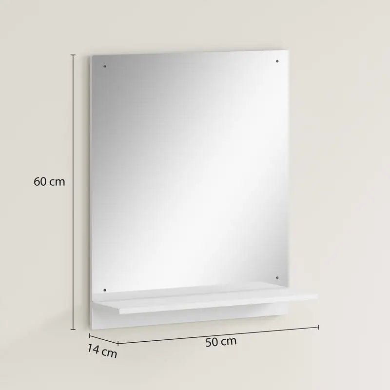 Miroir mural blanc finition épurée