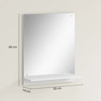 Miroir mural blanc finition épurée