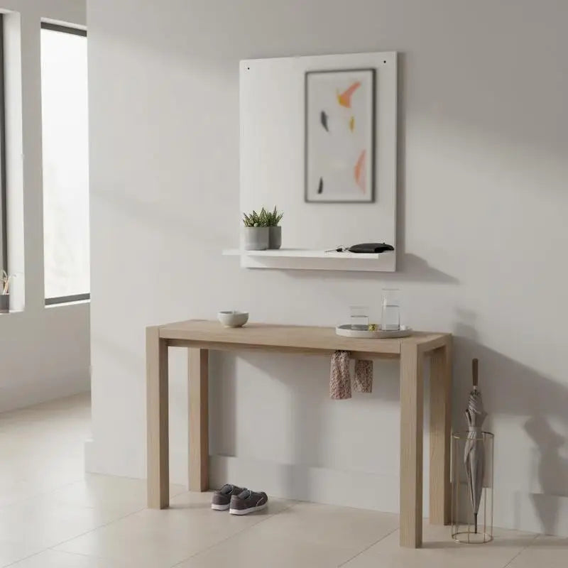 Miroir mural blanc finition épurée