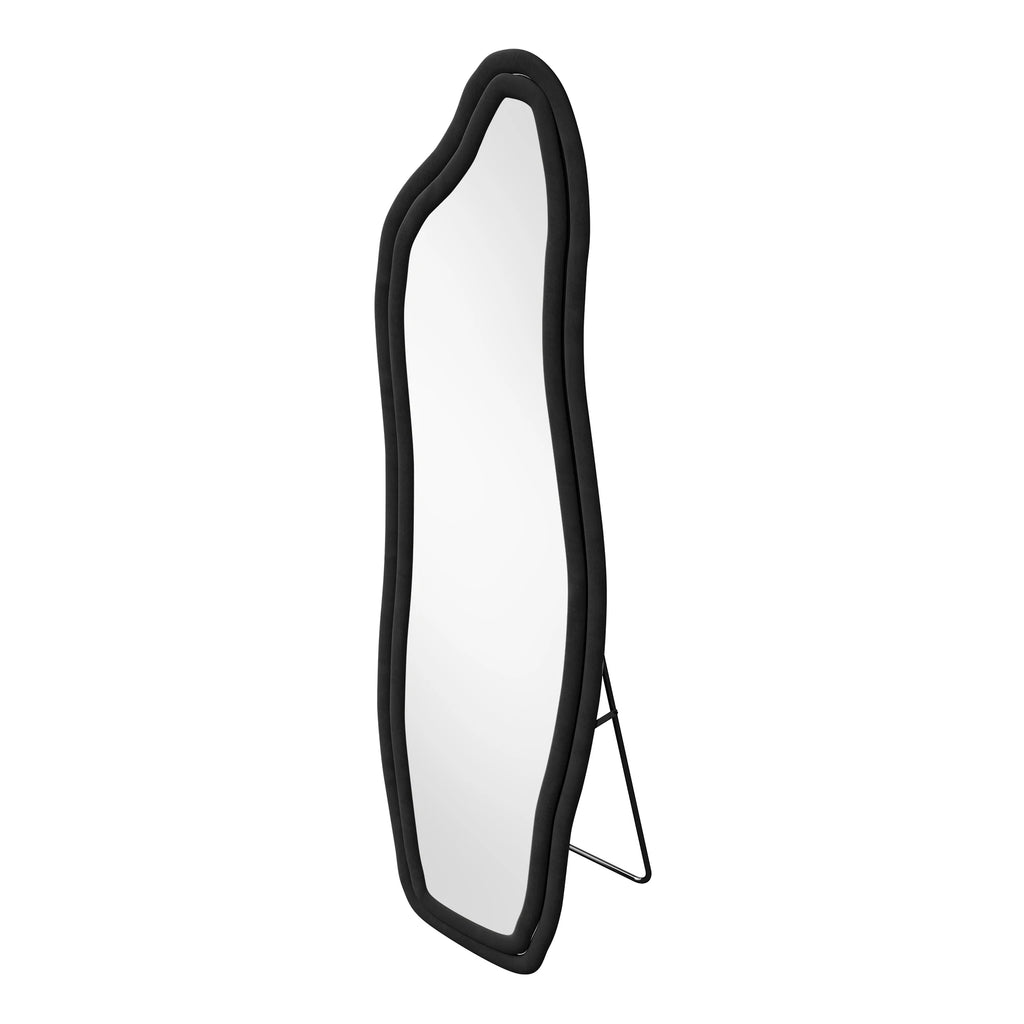 Miroir ondulé velours noir incassable