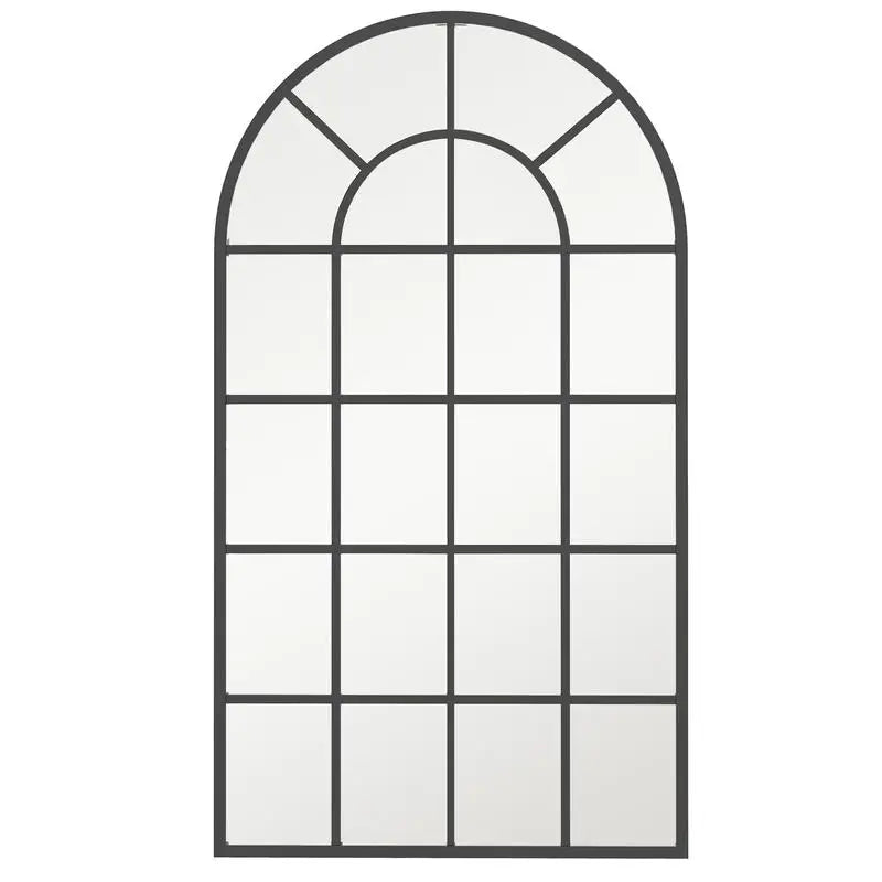 Miroir arche industriel noir verrière