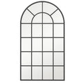 Miroir arche industriel noir verrière