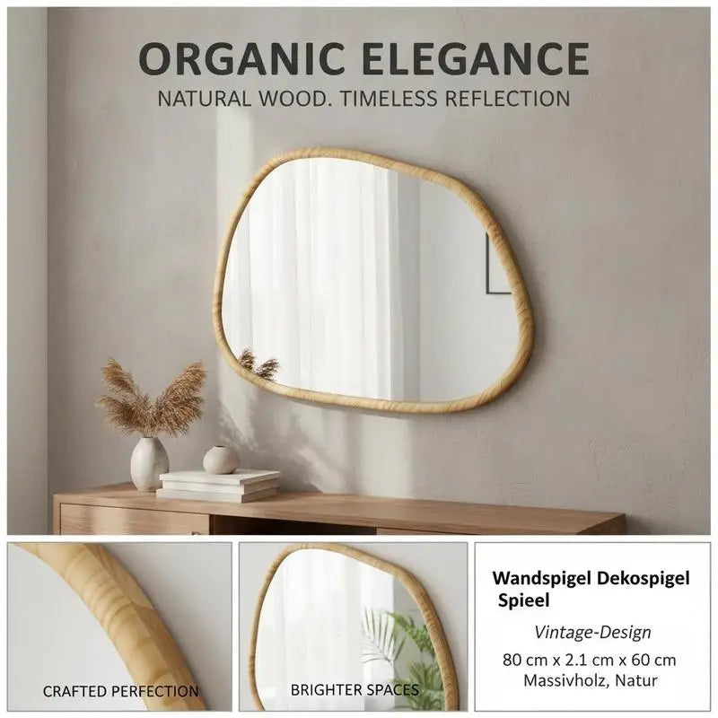 Miroir organique irrégulier verre épais