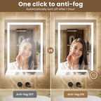Miroir LED Auralum anti-buée