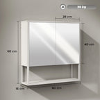 Armoire de toilette blanche fermeture douce