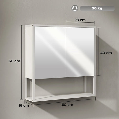 Armoire de toilette blanche fermeture douce