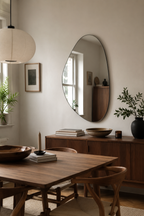 Lot de 2 Miroirs Muraux Irréguliers Cadre Métal