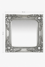 Miroir Baroque Art Déco Argenté Compact