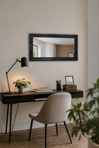 Grand Miroir Baroque Noir Cadre Ornemental