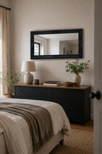 Grand Miroir Baroque Noir Cadre Ornemental