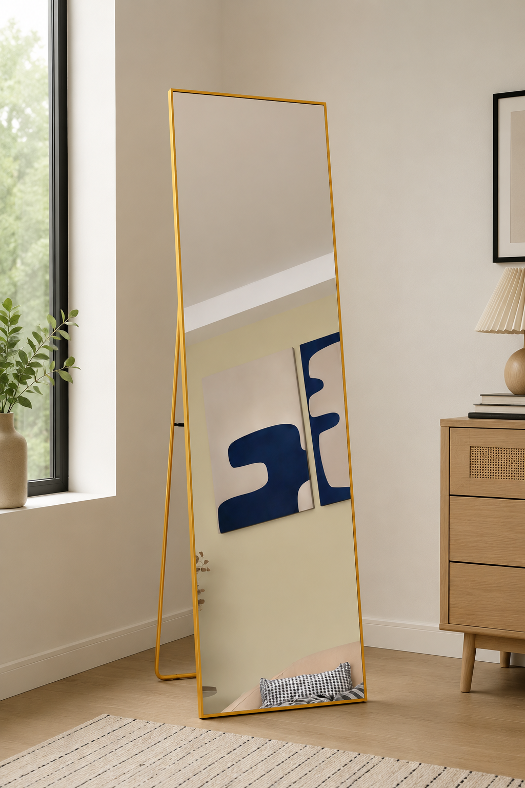 Miroir Pleine Longueur Multi-Formats Sur Pied ou Mural