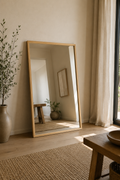 Miroir Rectangulaire Cadre Bois Naturel