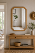 Miroir Arche Bois Rustique Style Campagne