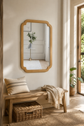 Miroir Arche Bois Rustique Style Campagne