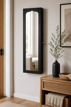 Armoire à Bijoux Porte Miroir Pleine Longueur 6 Tiroirs