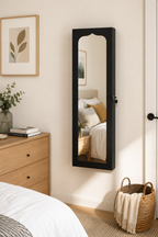 Armoire à Bijoux Porte Miroir Pleine Longueur 6 Tiroirs