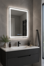 Miroir LED Étanche IP54 Affichage Heure et Température