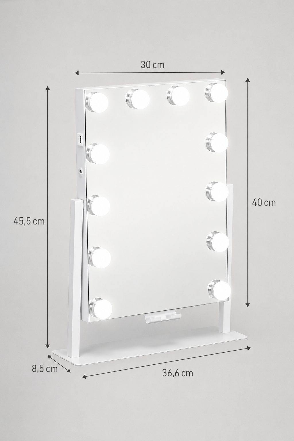 Miroir Hollywood LED Grossissant x10