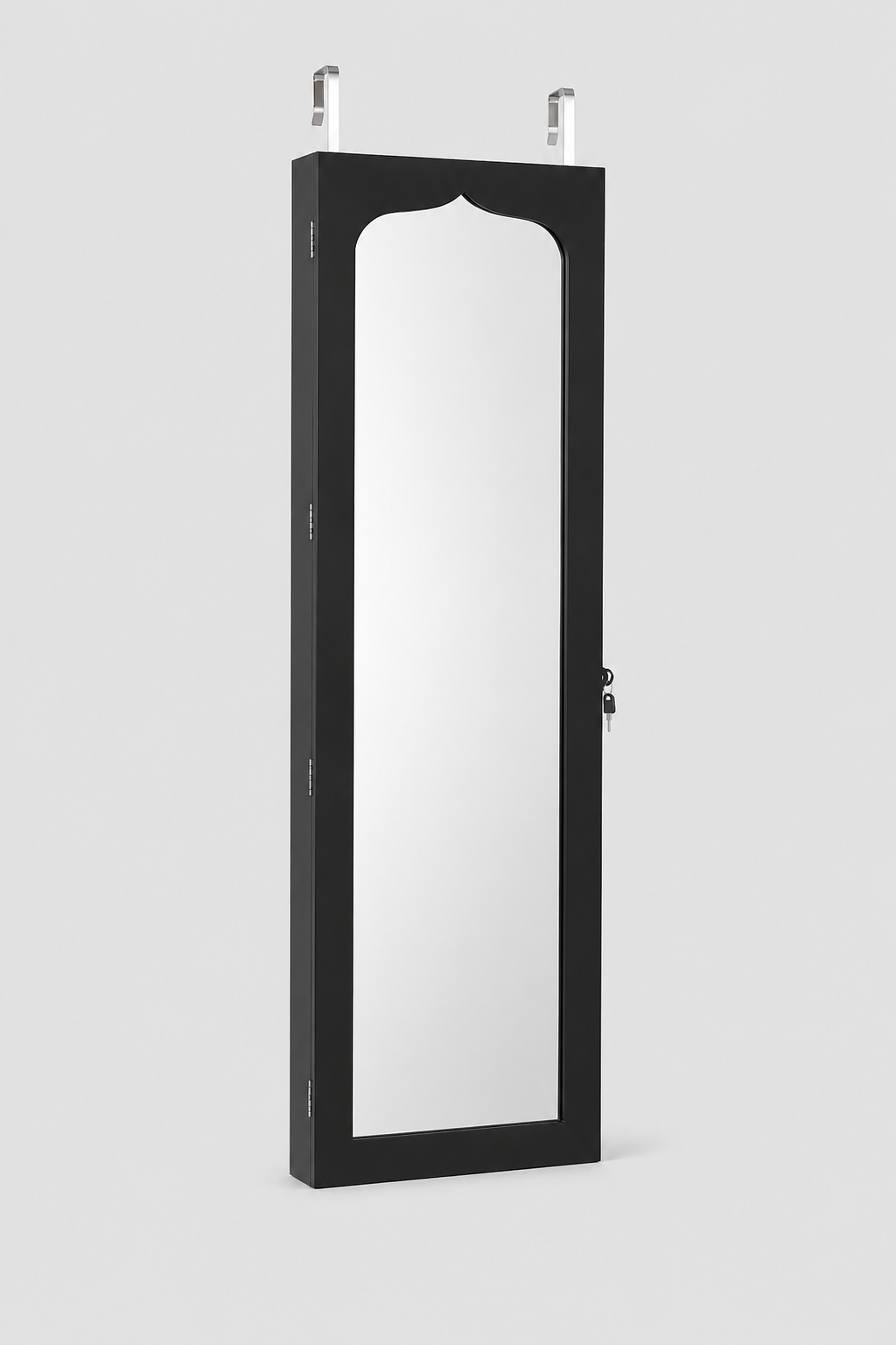 Armoire à Bijoux Porte Miroir Pleine Longueur 6 Tiroirs