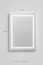 Miroir LED Maquillage Double Éclairage Anti-Buée IP44