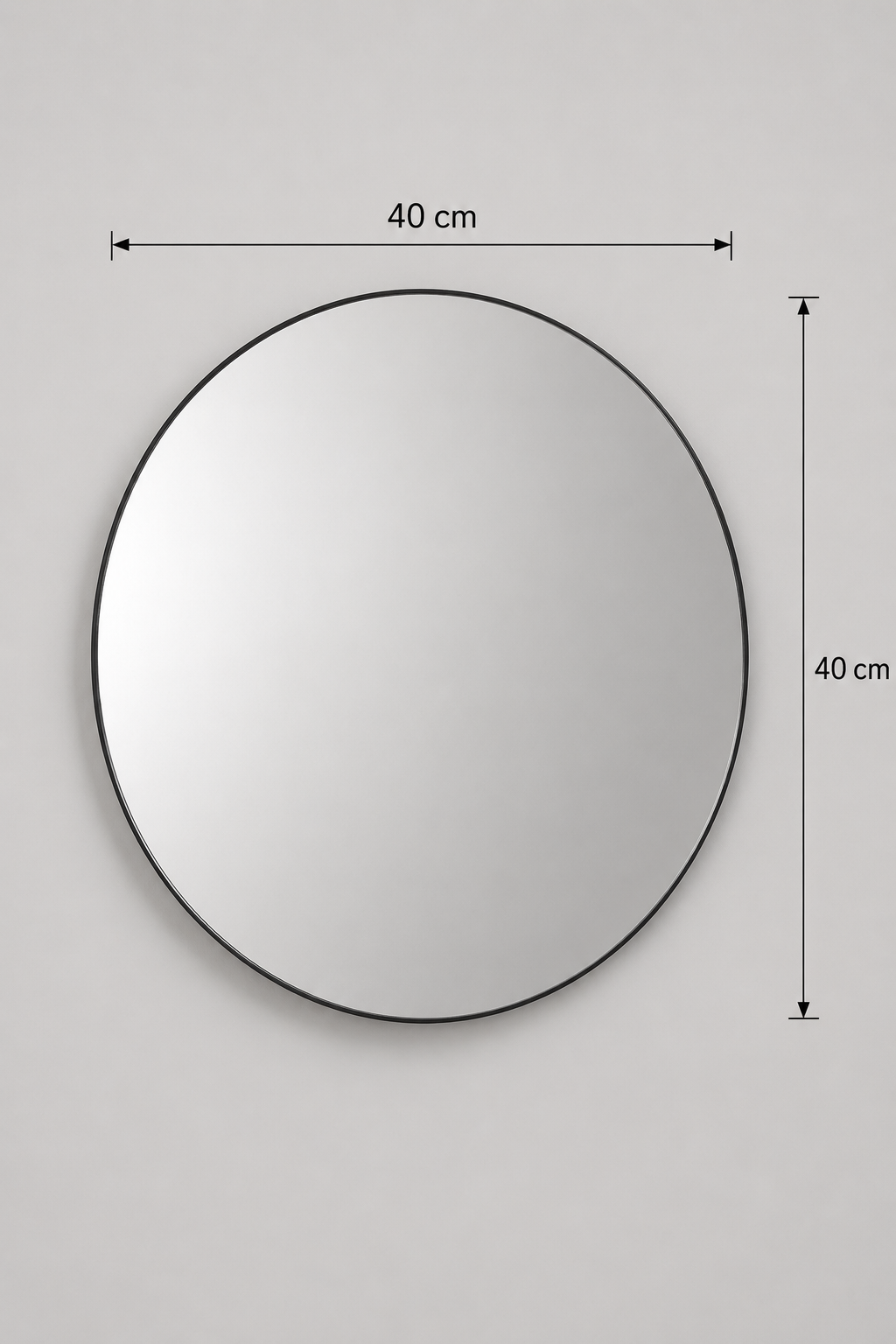 Miroir Rond Sans Cadre Bord Poli Minimaliste 4 Diamètres