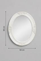 Miroir Baroque Blanc Cadre Ornemental Classique