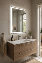 Miroir LED Rectangulaire Étanche 3 Températures Intensité Variable