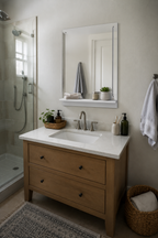 Miroir Mural Blanc Haute Définition Design Épuré