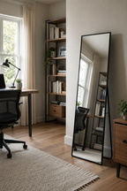 Miroir Pleine Longueur Cadre Aluminium Noir