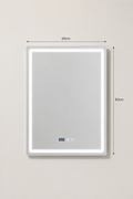 Miroir LED Rectangulaire Étanche 3 Températures Intensité Variable