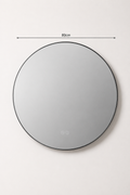Miroir LED Rond Double Halo Anti-Buée Verre HD 2 Formats