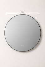 Miroir LED Rond Double Halo Anti-Buée Verre HD 2 Formats