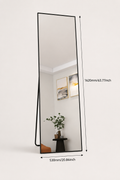 Miroir Pleine Longueur Cadre Aluminium Noir