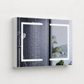 Armoire de Toilette LED Ajustable Simple ou Double Porte Blanche