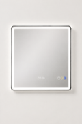 Miroir LED Connecté Bluetooth Horloge Anti-Buée Grand Format