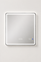 Miroir LED Connecté Bluetooth Horloge Anti-Buée Grand Format